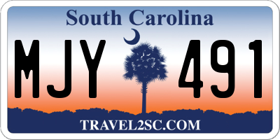 SC license plate MJY491