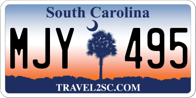 SC license plate MJY495