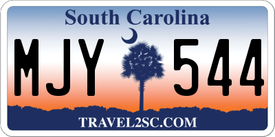 SC license plate MJY544