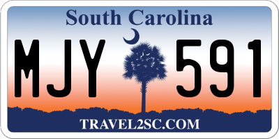 SC license plate MJY591