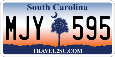 SC license plate MJY595