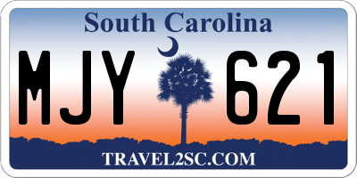 SC license plate MJY621