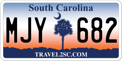 SC license plate MJY682