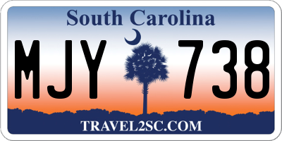 SC license plate MJY738