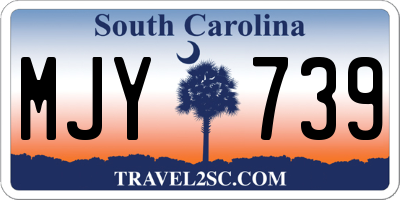 SC license plate MJY739