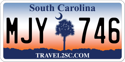 SC license plate MJY746