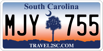 SC license plate MJY755