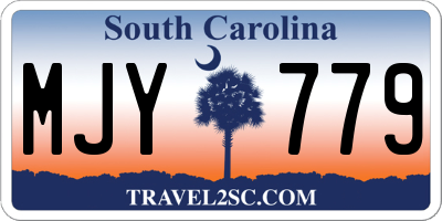 SC license plate MJY779