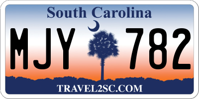 SC license plate MJY782