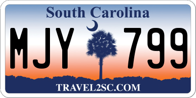 SC license plate MJY799