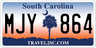 SC license plate MJY864