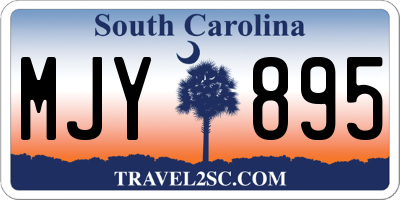 SC license plate MJY895