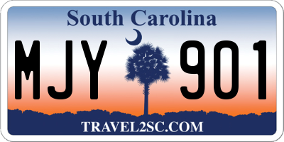 SC license plate MJY901