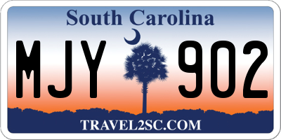 SC license plate MJY902
