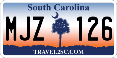 SC license plate MJZ126
