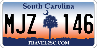 SC license plate MJZ146
