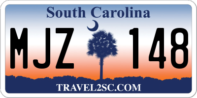 SC license plate MJZ148