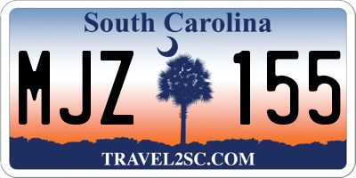 SC license plate MJZ155