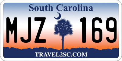 SC license plate MJZ169