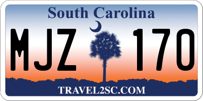 SC license plate MJZ170