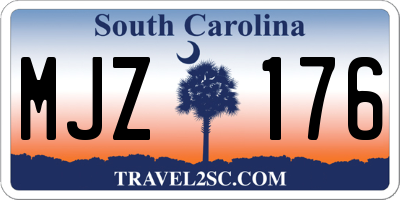 SC license plate MJZ176