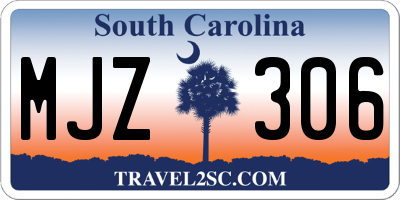 SC license plate MJZ306