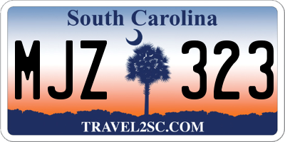 SC license plate MJZ323