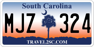 SC license plate MJZ324
