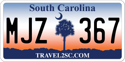 SC license plate MJZ367