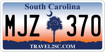 SC license plate MJZ370