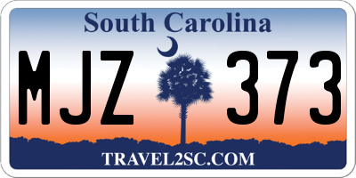 SC license plate MJZ373