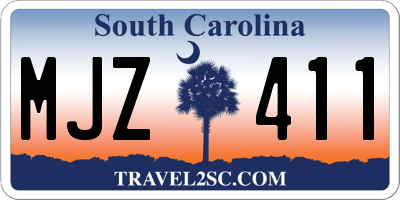 SC license plate MJZ411