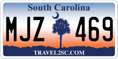 SC license plate MJZ469
