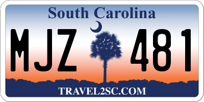 SC license plate MJZ481