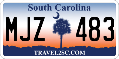 SC license plate MJZ483