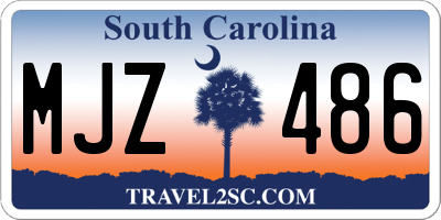 SC license plate MJZ486