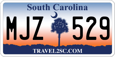 SC license plate MJZ529