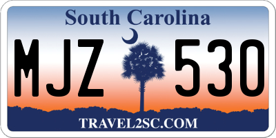 SC license plate MJZ530