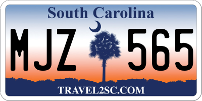 SC license plate MJZ565