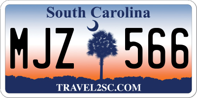 SC license plate MJZ566