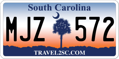 SC license plate MJZ572