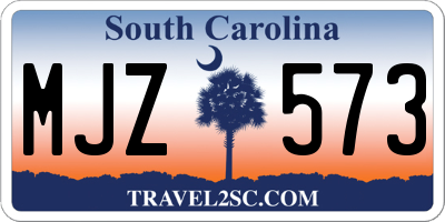 SC license plate MJZ573