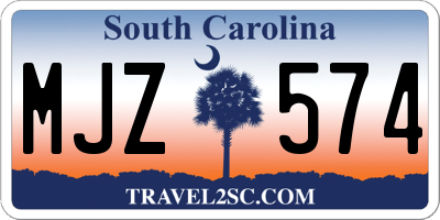 SC license plate MJZ574
