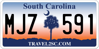 SC license plate MJZ591