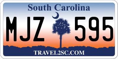 SC license plate MJZ595