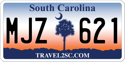 SC license plate MJZ621