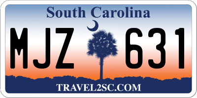 SC license plate MJZ631