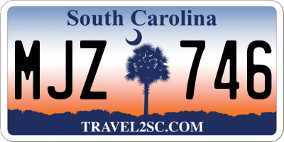 SC license plate MJZ746