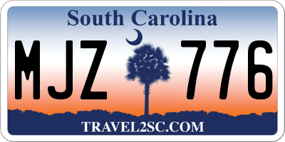 SC license plate MJZ776