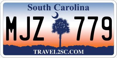SC license plate MJZ779